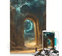 Puzzle da 1000 pezzi "Porta stellata verso l'infinito" gioco rompicapo difficile e stimolante regalo di compleanno regalo 38x26cm