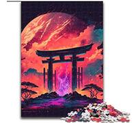 Puzzle da 1000 pezzi "Porta sul Cosmo" in legno, ideale per decorare casa e ufficio, regalo perfetto per il compleanno, 50x75cm, decorazione artistica fai da te, regalo di compleanno perfetto