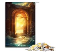 Puzzle da 1000 pezzi Porta verso un altro mondo puzzle in legno giochi educativi decorazione per la casa 75x50 cm