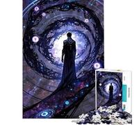 Puzzle da 1000 pezzi Portale Cosmico e Figura Misteriosa Giocattolo Avvincente per Coltivare la Pazienza Gioco Divertente Perfetto Decorazione Regalo di Compleanno (Dimensioni 38x52cm)