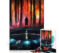 Puzzle da 1000 pezzi Portale della Foresta Mistica per adolescenti, gioco stimolante per il pensiero creativo, facile e rilassante, taglio preciso, (38x26cm)
