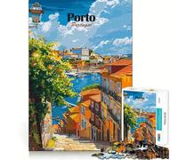 Puzzle da 1000 pezzi Porto,Portogallo - Poster di viaggio - Ideale per decorazioni e giochi cognitivi - Regalo perfetto per divertirsi e passare il tempo - Gioco di compleanno (38x26cm)