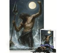 Puzzle da 1000 pezzi Poseidone che emerge dal mare per ragazzi, gioco di intelletto, attività per tutta la famiglia, taglio di qualità, (50x75cm)