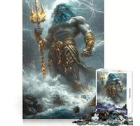 Puzzle da 1000 pezzi Poseidone, Signore degli Abissi per ragazzi, gioco di intelletto, per tutta la famiglia, con taglio di qualità (38x26cm)