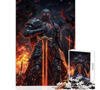 Puzzle da 1000 pezzi poster di cavalieri medievali decorazioni per la casa giocattoli regali di Babbo Natale segreto giochi educativi interessanti riduzione dello stress (dimensioni 50x75cm)