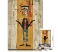 Puzzle da 1000 pezzi, poster di uno spettacolo di marionette, ideale per momenti di relax in casa, giocattolo di precisione e durevole, dimensioni 38x26cm