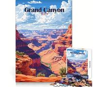 Puzzle da 1000 pezzi Poster di viaggio del Grand Canyon USA Taglio preciso Gioco di concentrazione mentale Divertimento per il tempo libero Regalo di compleanno (38x52cm)