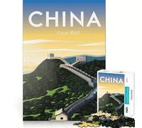 Puzzle da 1000 pezzi,poster di viaggio in Cina,da appendere al muro,con incastro preciso,per allenare la concentrazione,divertimento e relax,regalo di Natale (50x75cm)