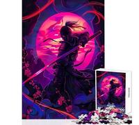 Puzzle da 1000 pezzi poster ninja giocattolo al neon decorazione da parete fantastici regali e giocattoli gioco rompicapo adatto per la decorazione del desktop dimensioni 38x26cm