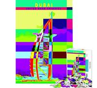 Puzzle da 1000 pezzi poster Pop Art di Dubai Emirati Arabi Uniti gioco interattivo educativo regalo perfetto per il Secret Santa (dimensioni 38x52cm)
