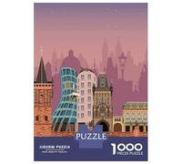 Puzzle Da 1000 Pezzi Prague Travel Print Puzzle Per Adulti Gioco Pratico Sfida Difficile Interazione Genitore-figlio 52x38cm/1000pcs