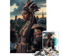 Puzzle da 1000 pezzi "Principessa guerriera in una città futuristica" - Gioco educativo e rompicapo - Regalo perfetto per uomo e donna (Dimensioni 38x52cm)