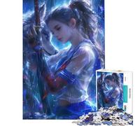 Puzzle da 1000 pezzi Principessa Lupo Divertimento a casa Attività artistiche Decorazione per la casa Giocattolo per ragazzi dai 14 anni in su (38x52cm)