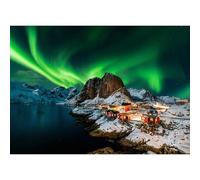 Puzzle da 1000 pezzi, puzzle classico, gioco di abilità impossibile per tutta la famiglia, gioco di posa colorato - Norvegia Aurora Borealis, decorazione per la casa