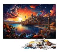 Puzzle da 1000 pezzi puzzle colorati di Tenerife per adulti puzzle in legno per gli amanti dell'estate 1000 pezzi (75x50 cm)