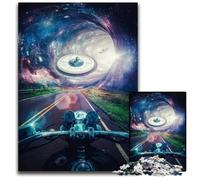 Puzzle da 1000 pezzi puzzle con incontro alieno sulla strada rompicapo stimolante per adolescenti divertimento per la serata in famiglia 1000 pezzi (38x26 cm)