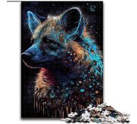 Puzzle da 1000 pezzi, puzzle con pittura a inchiostro di iena, gioco educativo e divertente da interno per l'arredamento della casa, dimensioni 50X75cm