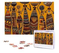 Puzzle da 1000 pezzi, puzzle creativo della cultura africana per adulti impegnativo puzzle con immagine personalizzata puzzle in legno 75 x 50 cm