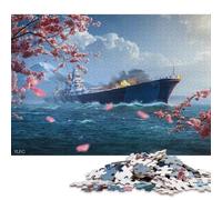 Puzzle da 1000 pezzi, puzzle di carta da crociera giapponese, gioco educativo, sfida, giocattolo come regalo di Natale, 38x26 cm/1000 pezzi