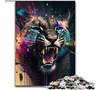 Puzzle da 1000 pezzi "Puzzle di cartone Spirited Cougar", gioco di ingegno fai da te stimolante, attività interattiva per famiglie (dimensioni 26x38cm)