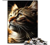 Puzzle da 1000 pezzi, puzzle di gatti, gioco educativo e divertente da interno per la decorazione della casa, dimensioni 26X38cm