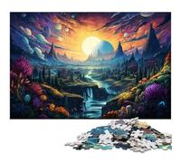 Puzzle da 1000 pezzi puzzle fantasy con cielo notturno colorato per adulti puzzle in legno decorazione per la famiglia 1000 pezzi (75x50 cm)