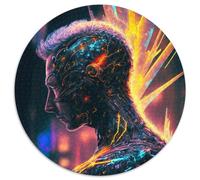 Puzzle da 1000 pezzi, puzzle futuristico con viaggiatori nel tempo, per adulti, interazione familiare e sfida mentale, sfida di attività per famiglie (67,5x67,5cm)