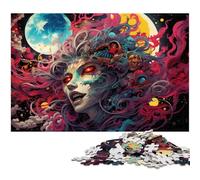Puzzle da 1000 pezzi puzzle giapponese a colori raffigurante una diavola per bambini puzzle di carta regali di Natale 1000 pezzi (38x26 cm)