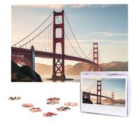 Puzzle da 1000 pezzi - Puzzle Golden Gate Bridge per adulti impegnativi puzzle con immagine personalizzata puzzle in legno 75 x 50 cm