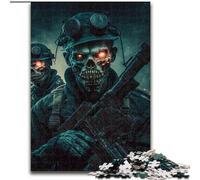 Puzzle da 1000 pezzi, puzzle in cartone per adulti, esercito morto, soldato zombi, dimensioni 26x38cm, attività per la casa per vacanze, compleanni e serate di giochi in famiglia