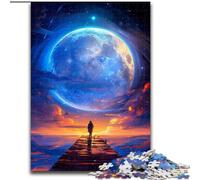Puzzle da 1000 pezzi, puzzle in cartone psichedelico con pianeta alieno, per adulti, ideale per decorare casa e ufficio, regalo perfetto per il compleanno, dimensioni 26x38cm