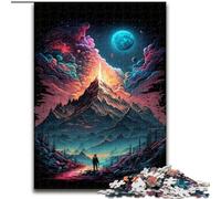 Puzzle da 1000 pezzi "Puzzle mistico della vetta della montagna" da 1000 pezzi per adulti, perfetto per il divertimento in famiglia durante i compleanni e il Natale (dimensioni 50x75cm)