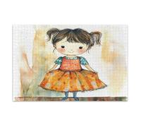 Puzzle da 1000 pezzi - Puzzle per adulti bambola vestirsi con un bel vestito