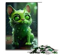 Puzzle da 1000 pezzi puzzle per adulti con virus verde gioco educativo in legno 75x50 cm