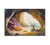 Puzzle da 1000 pezzi - Puzzle per adulti Drago a guardia del tesoro nella grotta