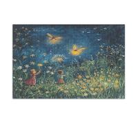 Puzzle da 1000 pezzi, puzzle per adulti, lucciola che illumina la notte d'estate
