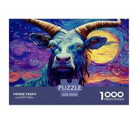 Puzzle Da 1000 Pezzi, Puzzle Per Adulti, Oil Painting Yak Un Puzzle Impegnativo, Per Tutta La Famiglia, Regali Per Donne, Regali Per Uomini, Tema: Night Sky 70x50cm/1000pcs
