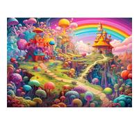 Puzzle da 1000 pezzi, puzzle per adulti, un puzzle impegnativo, per tutta la famiglia, regali per donne, regali per uomini, tema: funghi meravigliosi