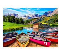 Puzzle da 1000 pezzi, puzzle per adulti, un puzzle impegnativo, per tutta la famiglia, regali per donne, regali per uomini, tema: lago alpino italiano