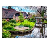 Puzzle da 1000 pezzi, puzzle per adulti, un puzzle sfidante, giochi per tutta la famiglia, regali per donne, regali per uomini, tema: Giethoorn Paesi Bassi