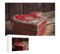 Puzzle da 1000 pezzi Puzzle personalizzati per adulti a forma di cuore Puzzle con immagini a forma di cuore Puzzle personalizzati da foto Puzzle in legno classico per famiglia matrimonio compleanno