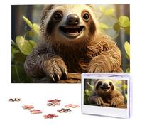 Puzzle da 1000 pezzi Puzzle personalizzato per adulti Cartoon Bradipo Puzzle personalizzato da foto Puzzle in legno Classico puzzle per famiglia Matrimonio Regali di compleanno