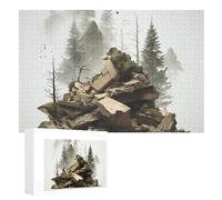 Puzzle da 1000 pezzi Puzzle personalizzato per adulti Pietre e alberi Puzzle con immagini Puzzle personalizzati da foto Puzzle in legno Classico puzzle per famiglia Matrimonio Compleanno Regali di San