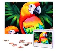 Puzzle da 1000 pezzi Puzzle personalizzato per adulti Puzzle colorato con immagine di pappagallo puzzle personalizzato da foto Puzzle in legno classico per regali di compleanno di nozze in famiglia