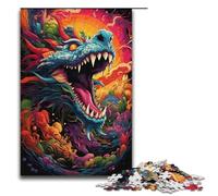 Puzzle da 1000 pezzi puzzle psichedelici colorati con mostri draghi per adulti giochi di puzzle in legno per famiglie 1000 pezzi (38x26 cm)