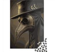 Puzzle da 1000 pezzi, puzzle quadrati creativi con il Dottore della Peste, dettagliati, per adulti e puzzle in legno, gioco impegnativo, 1000 pezzi (75x50 cm)