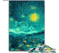 Puzzle da 1000 pezzi, Puzzle Van Gogh "Il cielo notturno", per adulti, gioco di attività per famiglie, decorazione da parete per la casa (dimensioni 50x75cm)
