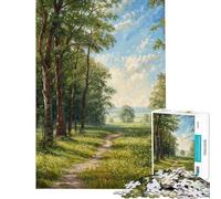 Puzzle da 1000 pezzi Radura nella foresta Puzzle per adulti antistress gioco di analisi e logica ideale come regalo per tutta la famiglia (dimensioni 50x75cm)