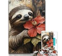 Puzzle da 1000 pezzi raffigurante animali bradipi, per adulti e adolescenti, giochi educativi, decorazione da parete, regali unici per compleanno e Natale (38x26cm)
