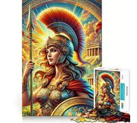 Puzzle da 1000 pezzi raffigurante Atena,la dea greca,con intagli precisi Un rompicapo divertente e originale,perfetto per il tempo libero e per le festività natalizie Decorazione da parete (50x75cm)
